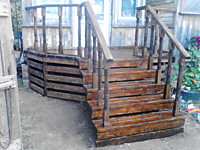 Изготовление крыльца.